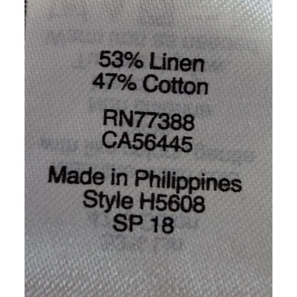 J. Crew Womens 6 Black Cream Linen Blend Printed Scalloped Shorts‎ - Picture 10 of 10